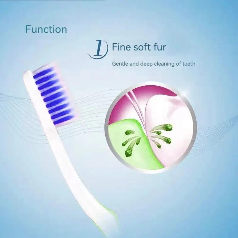 Colgate 6pcs  Random colors Adult Soft Bristle Toothbrush Whitening Oral Hygiene For Sensitive Gums And Teeth Manual Toothbrush