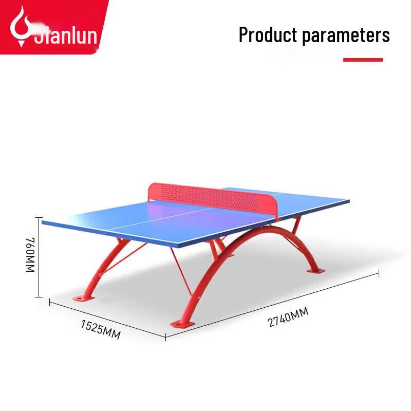 JEEANLEAN Outdoor Foldable Table Tennis Table
