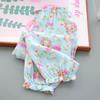 Sommer Mädchen Baumwolle und Seide Mückensichere Hose Dünn und Vielseitig Kinder Blumen Laternenhose Kunstbaumwolle Freizeithose