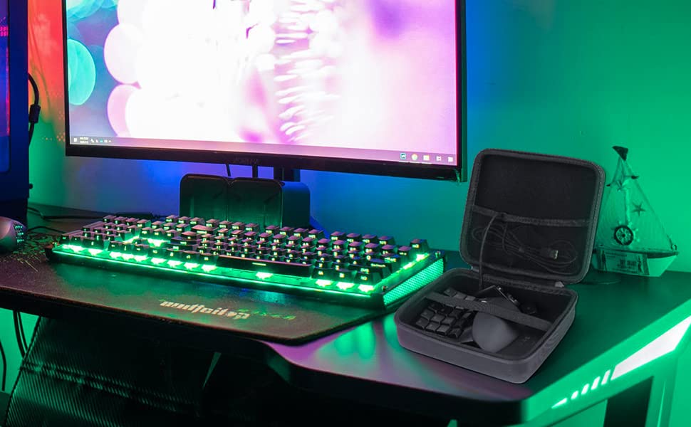 Storage Compatible with Razer Tartarus Tartarus V2 Left Hand Keypad [co2CREA Case] Pro/Razer (Case Only)