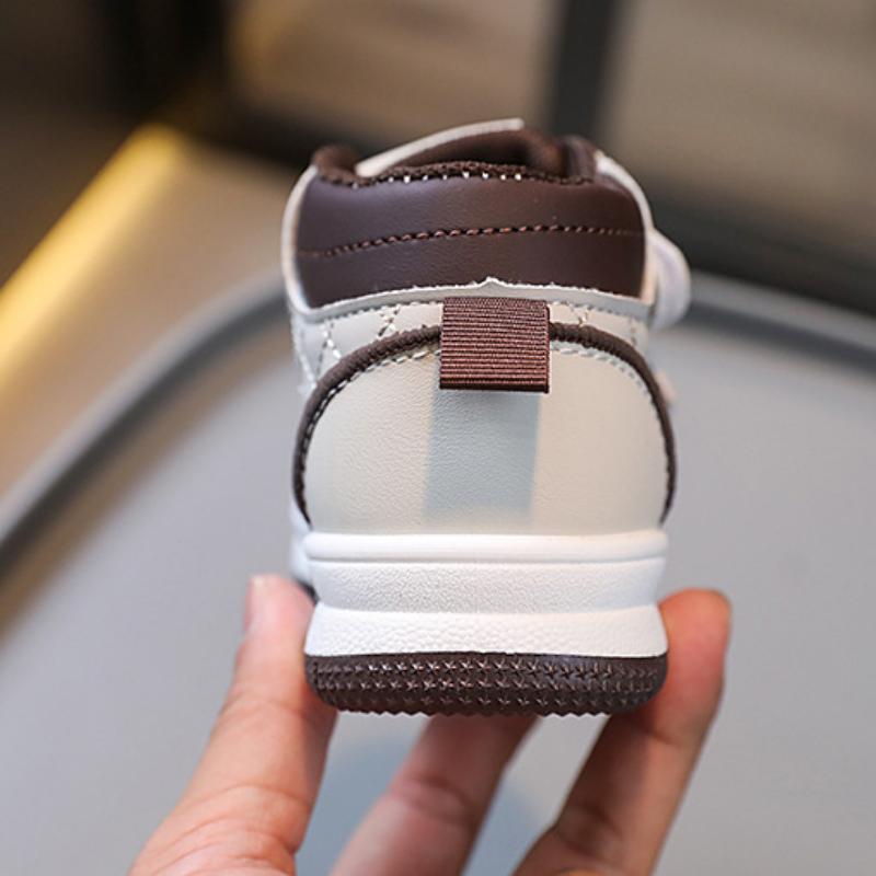 Spring Children's Korean-Style Comfortable Soft Bottom Skateboard Shoes High-Top Velcro Boys 'And Girls' Sneakers