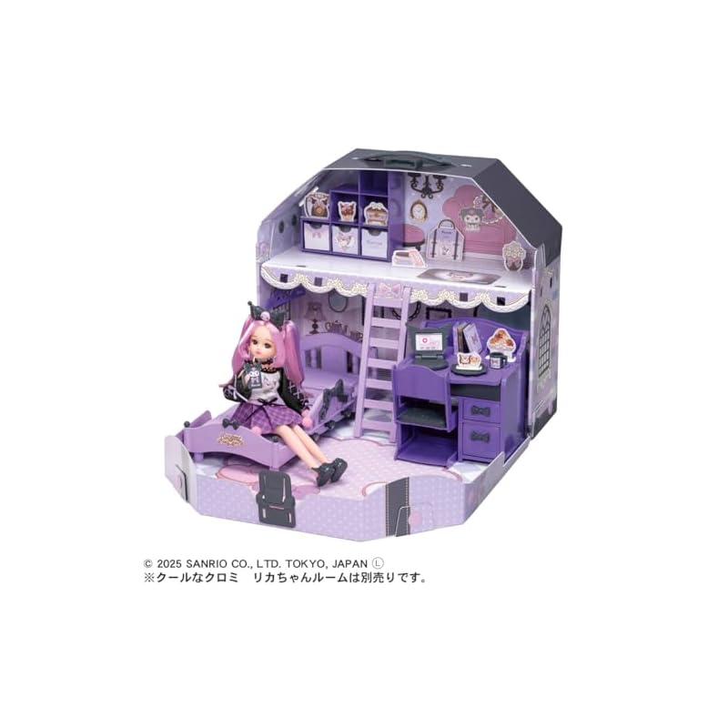 Takara Tomy Licca-chan Doll LD-11 Cool Kuromi Licca-chan Dress-up Pretend Play Toy (Ages 3 and up)