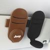 Leder Auto Brillenhalter Sonnenblende Multifunktions Sonnenbrillenhalter Für Jeep Renegade Reifenventilkappen Wrangler JK JL Grand Cherokee Compass Patriot