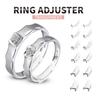 8 Pcs/Set Ring Size Adjuster Mat Transparent Invisible Non-irritation Reusable Soft Anti-slip Different Sizes Ring Size Reducer Mat Ring Guard