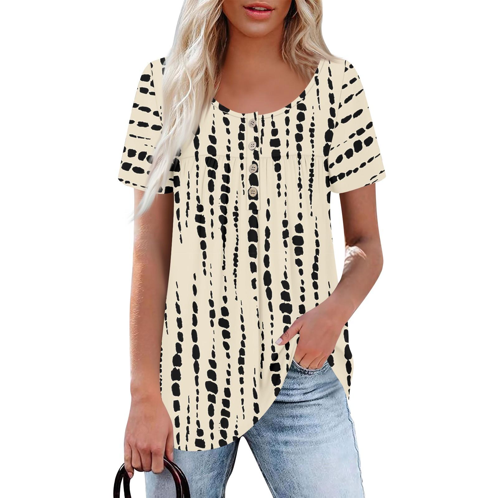 

Женский повседневный топ с круглым вырезом, коротким рукавом, воротником на пуговицах, оборкой на груди, однотонный топ L бежевый