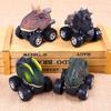 2Pc Kid Children Pull Dinosaur Figure Toy Tyrannosaurus & Backthorn