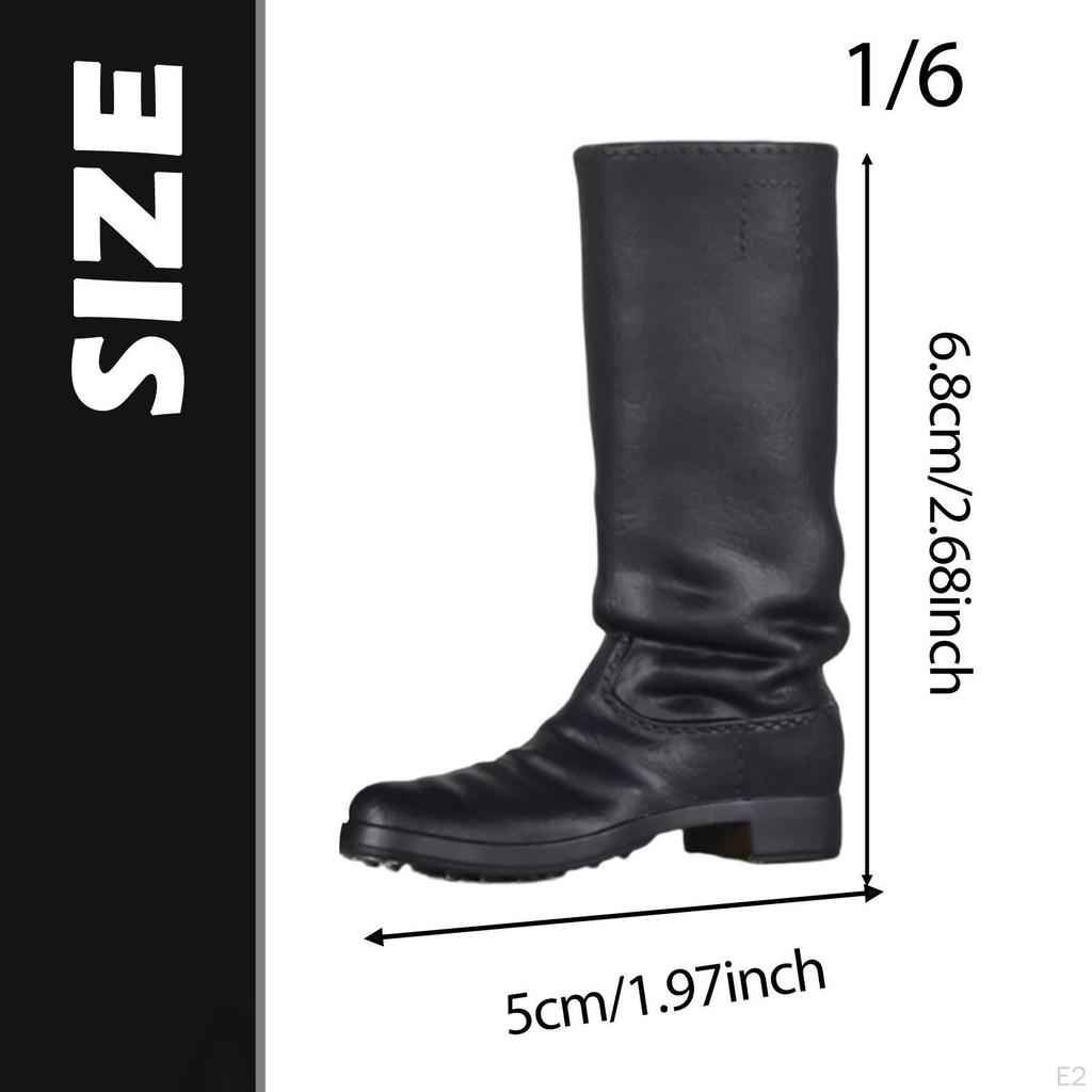 1/6 Woman's Knee High Boot Doll Shoes, Knight Boots Footwear for 12inch Action Figure Dress up