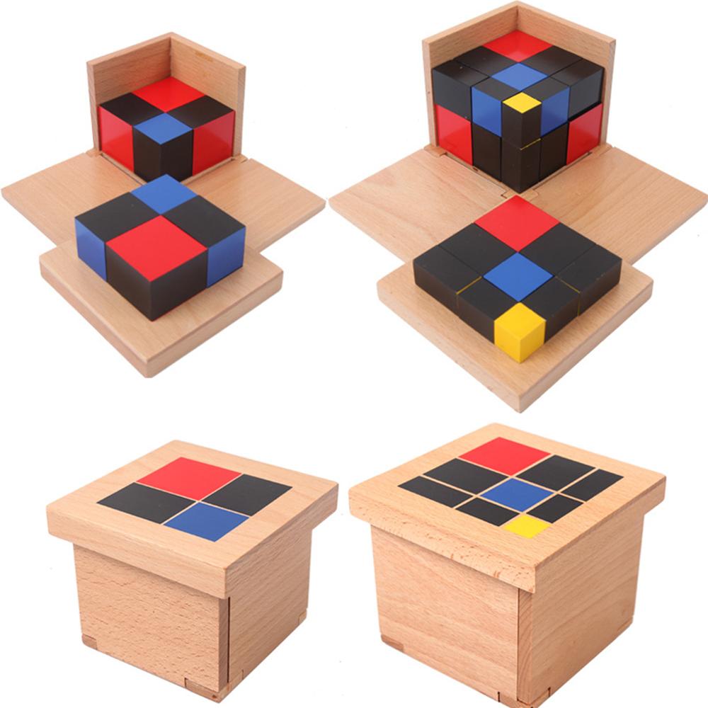 Non-Toxic Montessori Math Teaching Binomial Trinomial Kids Wooden Toys Sensory Play Math Learning Toys For Kids 3+ Years Old Educational