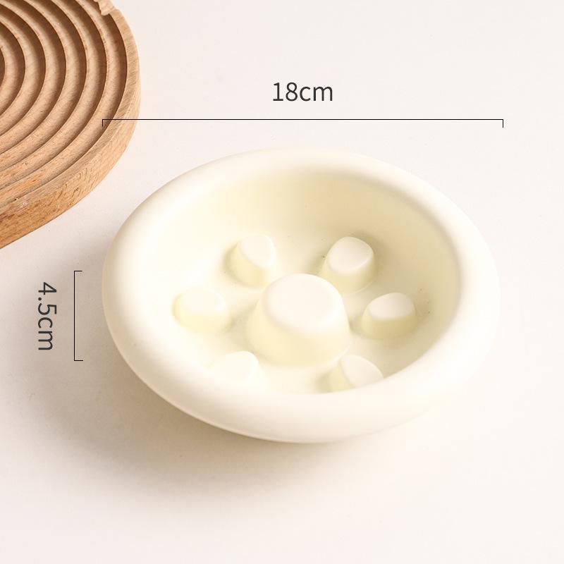 

New pet slow food bowl, anti-choking food bowl, thickened cat dog anti-knock over dog food pet supplies