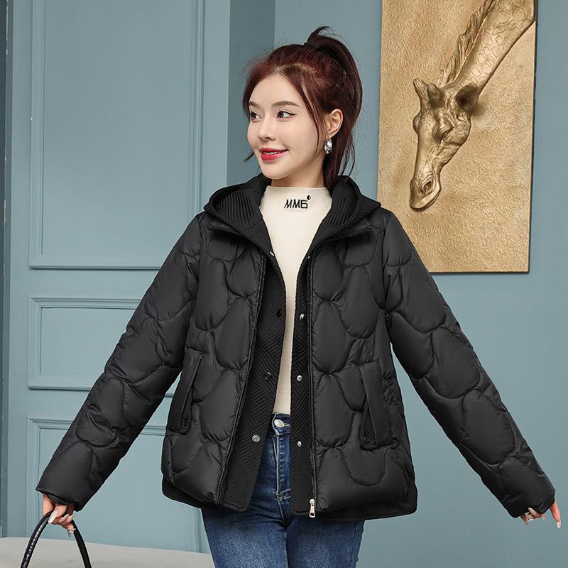 2025 new down cotton jacket women's short Korean version loose thickened cotton jacket winter padded jacket women's jacket