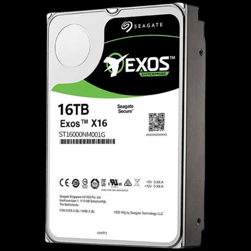 Seagate 16TB Exos 7E10 Enterprise Hard Drive ST16000NM001G