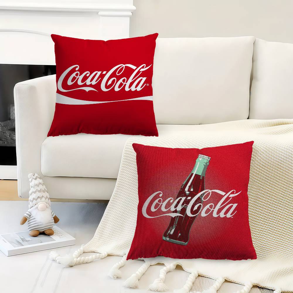 Soda Water CCocaCCola Personalized Pillow Cover Kids Bedroom Wild Party Decor Pillowcase Kid Birthday Shower Gift