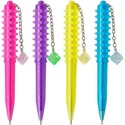Ballpoint Pens - SIROCO - Punky - Set of 2 - 15 Cm - Blue Ink - Multicolored Dots