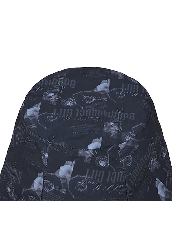 KIRSH Reversible Graphic Bucket Hat [Black]