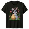 Cute Bunny Holding Easter Egg T-Shirt Easter Holiday Easter Gift For Him And Her