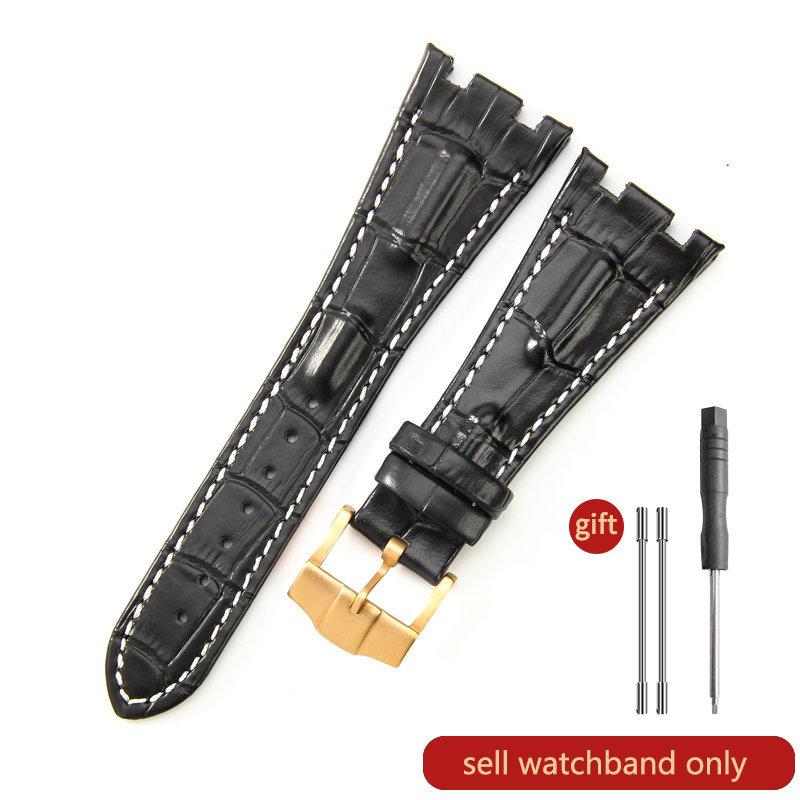 Cinturino Orologio in Pelle di Mucca Primo Strato per AP Aibi 15703 26471 26474 Serie Royal Oak Offshore 28mm Accessori Orologio per Uomo CinturinoMN