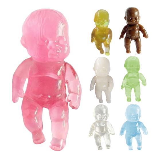 Przezroczysta zabawka dla niemowląt łagodząca stres, powoli podnosząca się, łagodząca lęk, mini zabawka do ściskania dla niemowląt, miękka, rozciągliwa, relaksująca, piłka antystresowa, zabawka Fidget