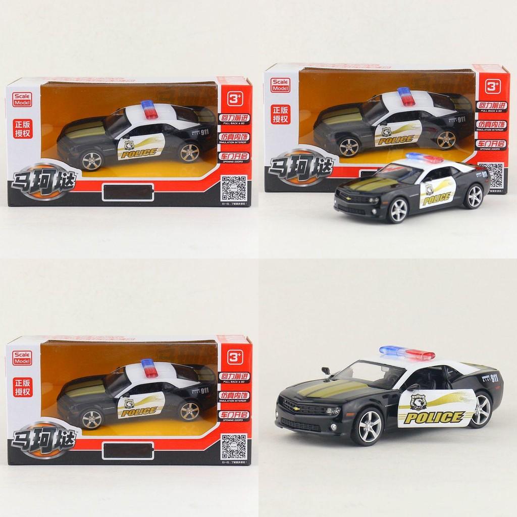 Car Model Alloy Camaro Bumblebee Police Car Toy For Kids Collectors