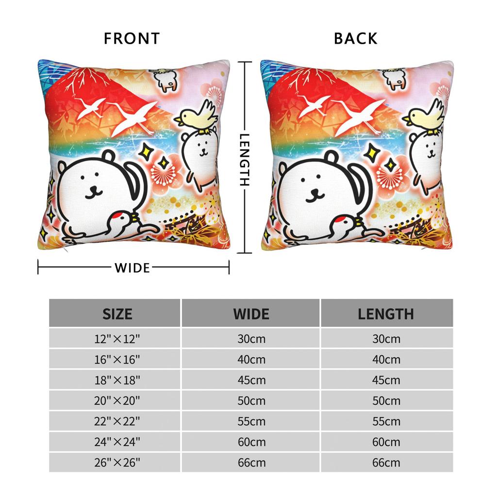 Joke Bear Pillow Cover Vintage Pillow Case For Chair Sofa Home Decor Soft Cushion Cover Gift Idea