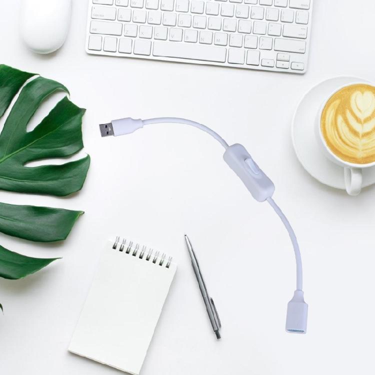 USB3.0 Extension Cable with On/Off Switches Male to Female for Quick Data and Power Access in Home and Office