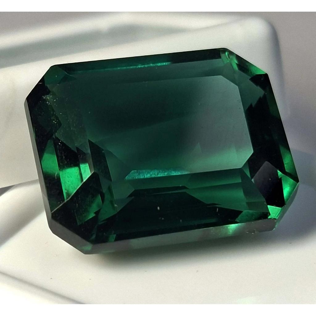 20-23 Ct Natural Green Tourmaline Emerald Cut Beautiful Certified Gemstone