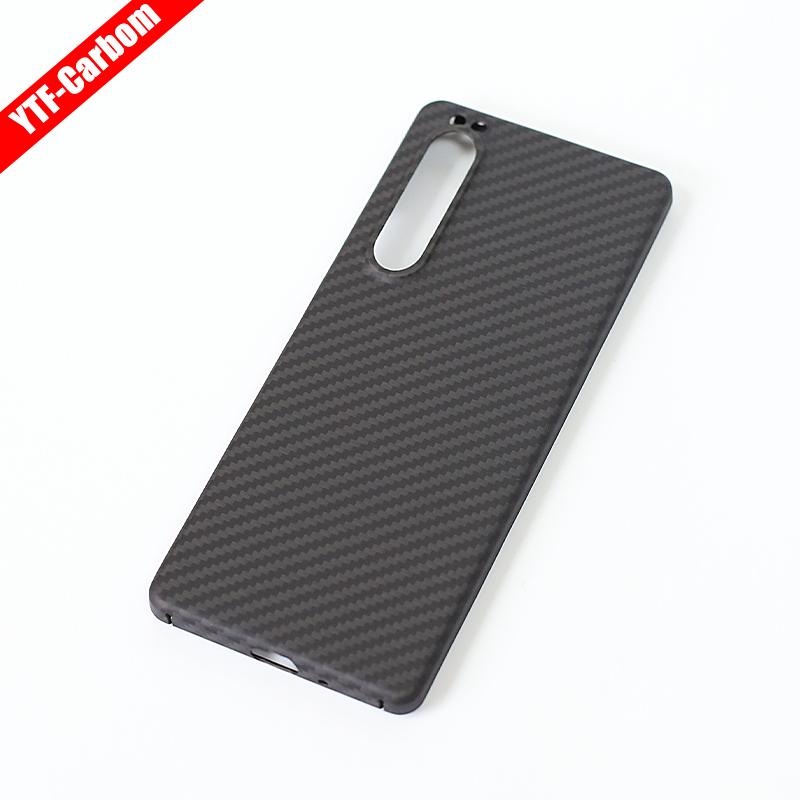 YTF-Carbon Karbonové Vlákno Pouzdro na Telefon Sony Xperia 1 III Proti Pádu Aramidové Vlákno Design Skořepiny Pouzdro na Telefon Xperia 1 V Pouzdro na Telefon 1 IV