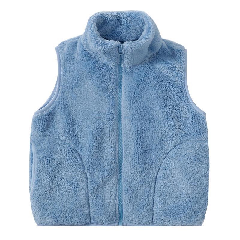 Men's and Women's Parent-Child Fleece Vests - Thick, Warm, Sleeveless Jackets for Autumn and Winter
