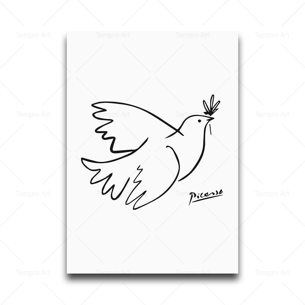 Picassova malba, abstraktní zvířata, skica, pečeť na plátně, pes, kočka, motýl, nástěnný umělecký plakát, skandinávská malba, domácí dekorace do obývacího pokoje