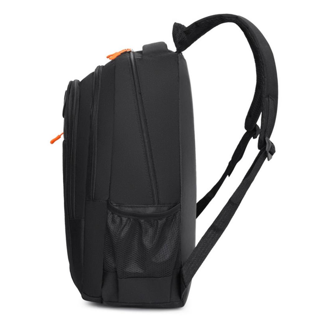 Unisex Casual Backpack - Durable Nylon Multi-Pocket Travel Bag , Ergonomic Shoulder Straps & Zipper Closure for Business Trips, Short-Distance Travel