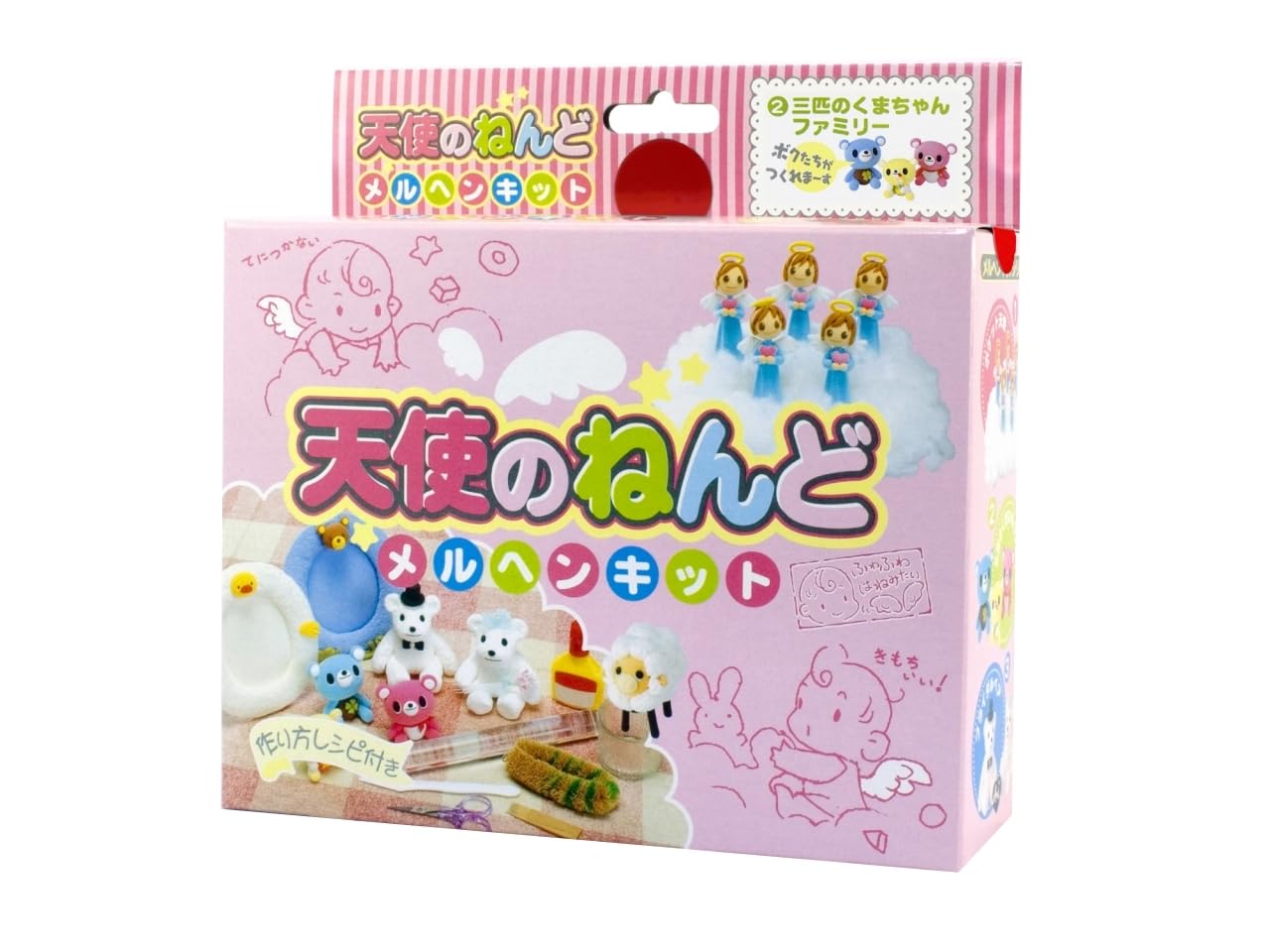 CEC Бумажная Глина Ангел Глина Сказочный Набор (Ангел КлейКлей МагияИнструкцииСумка для хранения) Семья из трех медведей