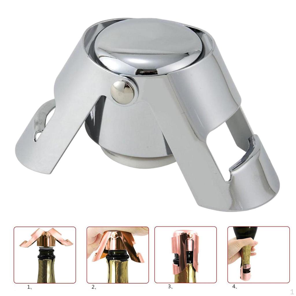 Champagne Bottle Stopper Plug Sealer Bubble Retaining Saver for Father's Day Cava Friends
