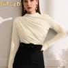 Women's Fashion Casual Solid Color Print Long Sleeve Blouses & Shirts