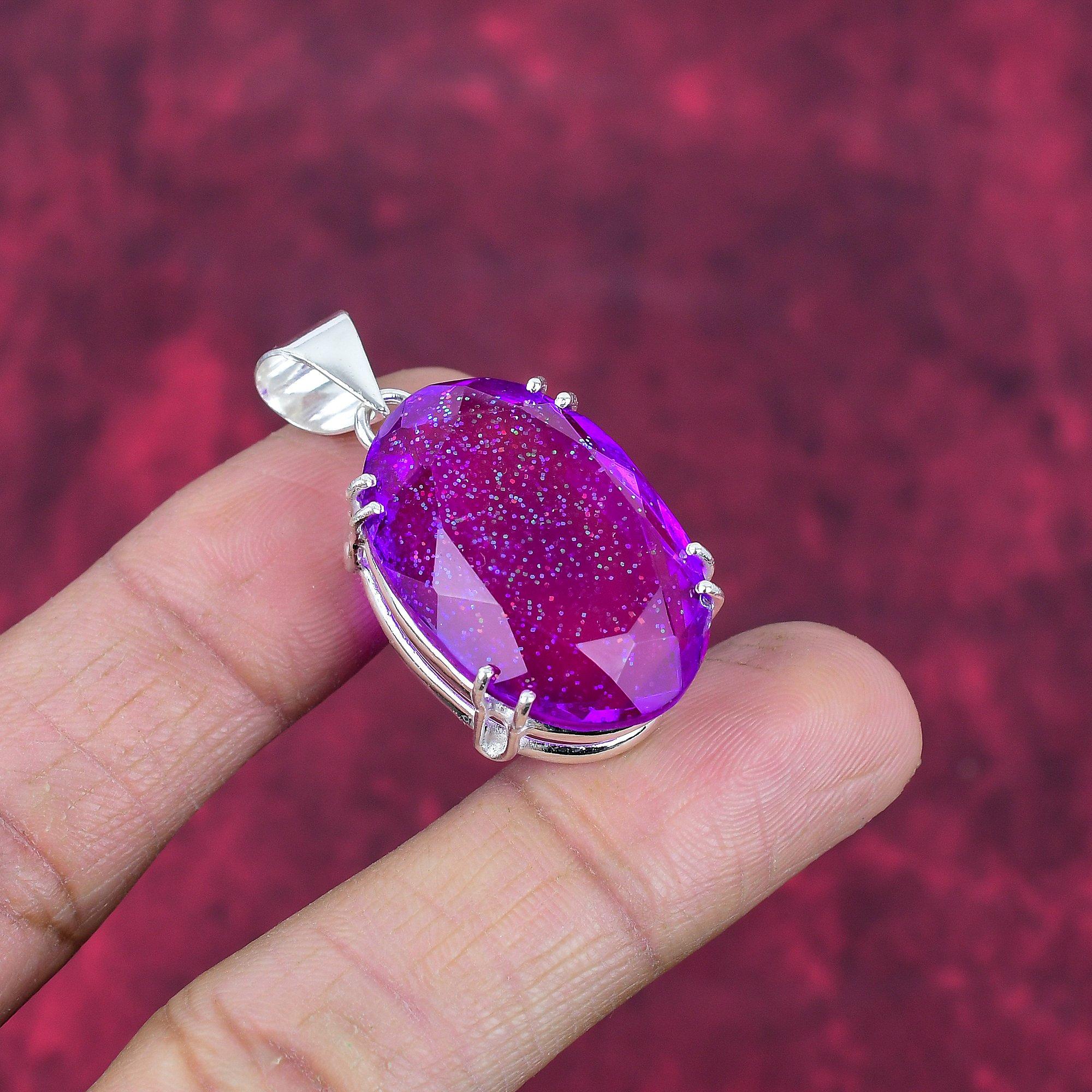 

Pink Australian Opal 925 Solid Sterling Silver Pendant, Handmade Gemstone Pendant Jewelry, Gifts For Wife Brand New Pendant 1.65 Inches рожевий