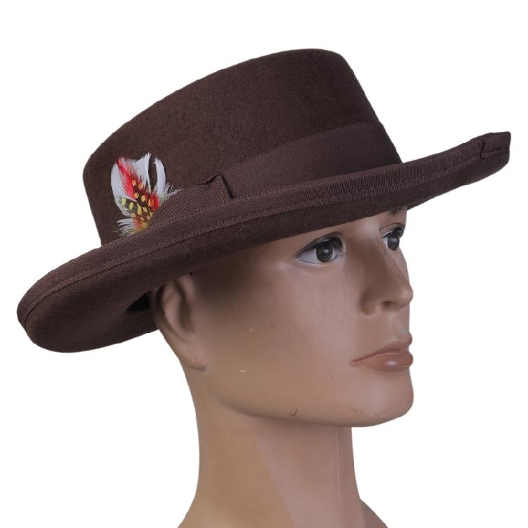 Altmodischer Wollhut Unisex Hut Zylinder für Reise Outdoor Treffen Feiertag