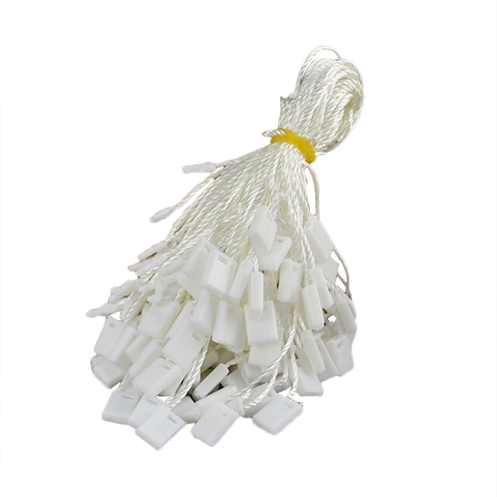 

1000Pcs/Pack High Quality Clothing Hang Tag String Nylon Black String With Push Locker String Snap Lock Price Label Rope