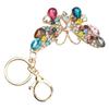 Kristall Schmetterlingsförmiger Schlüsselanhänger Schlüsselring Bling Niedlicher Strass Handtaschenanhänger für Frauen für Autoschlüsselanhänger Tasche Handtasche