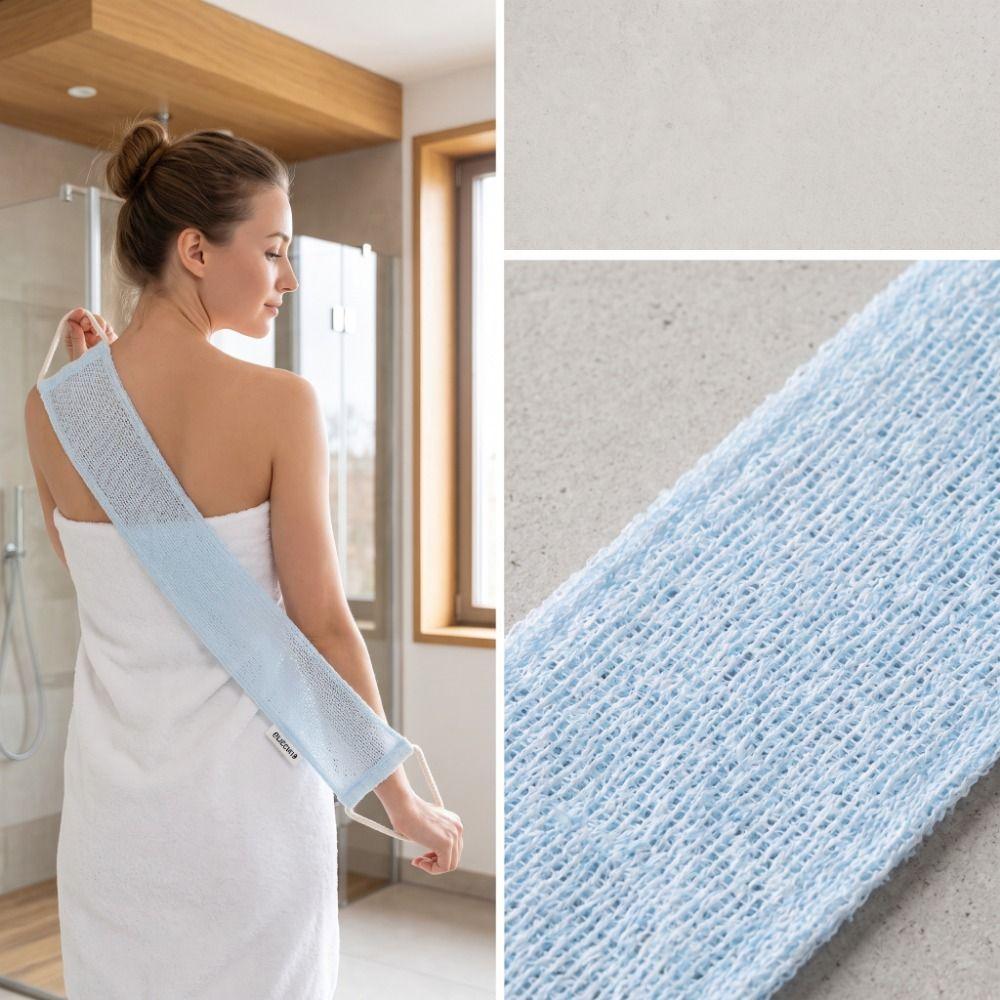 Soft Exfoliating Back Scrubber Dead Skin Remover Back Shower Strap Body Cleaning