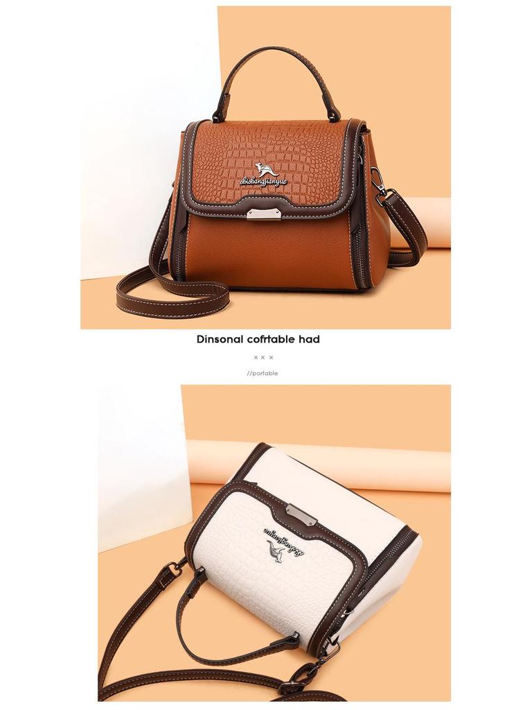 Genuine Leather Women's Fashion Tote: 2025 Versatile Large Capacity Shoulder & Messenger Handbag