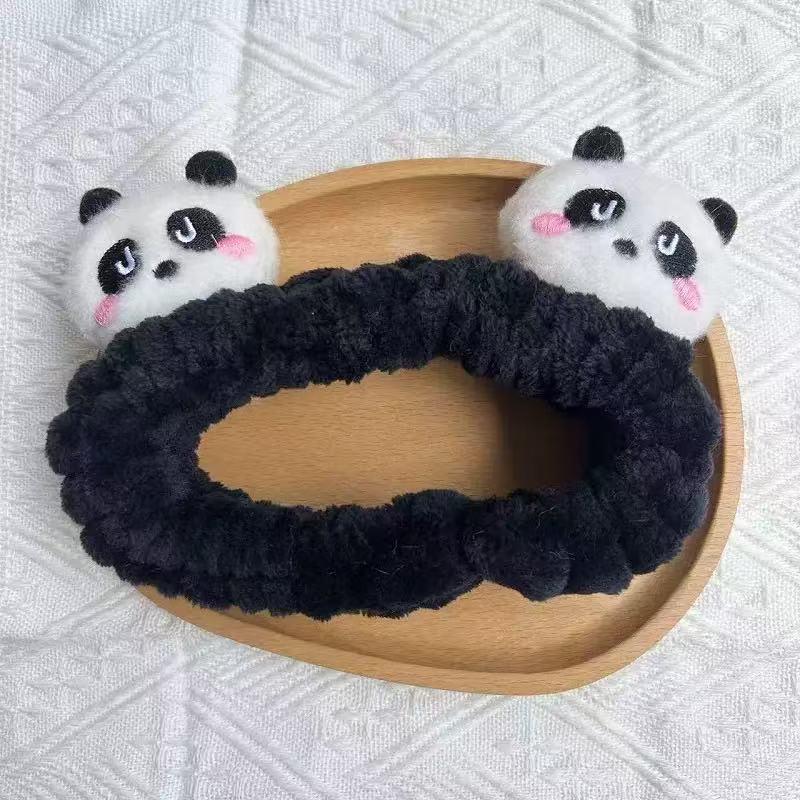 Strawberry Bear Plush Headband: Non-Slip Cute Cartoon Hair Accessory for Girls