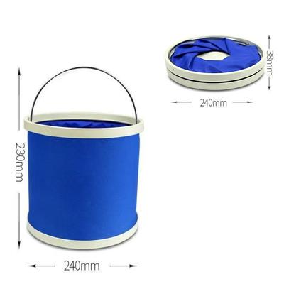 Seaux de Lavage de Voiture 9/11/13L Seau Pliant pour Voiture Tissu Oxford Seau Pliant Portable Étanche Multifonctionnel