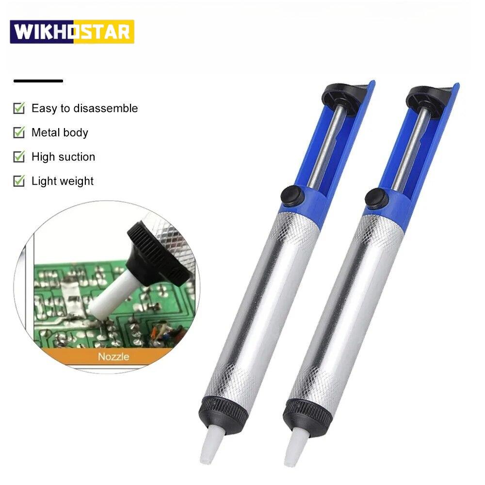 Aluminum Metal Desoldering Pump Suction Tin Gun Soldering Sucker Pen Removal Vacuum Desoldering Pump Tool