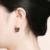 Natural Sandal Wood Earrings Featuring Traditional Chinese Designs Expertly Crafted for Sensitive Skin Wear