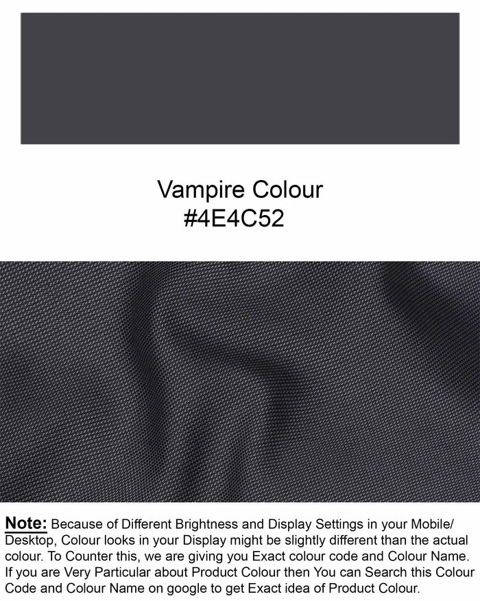 Vampire Gray Single Breasted Blazer