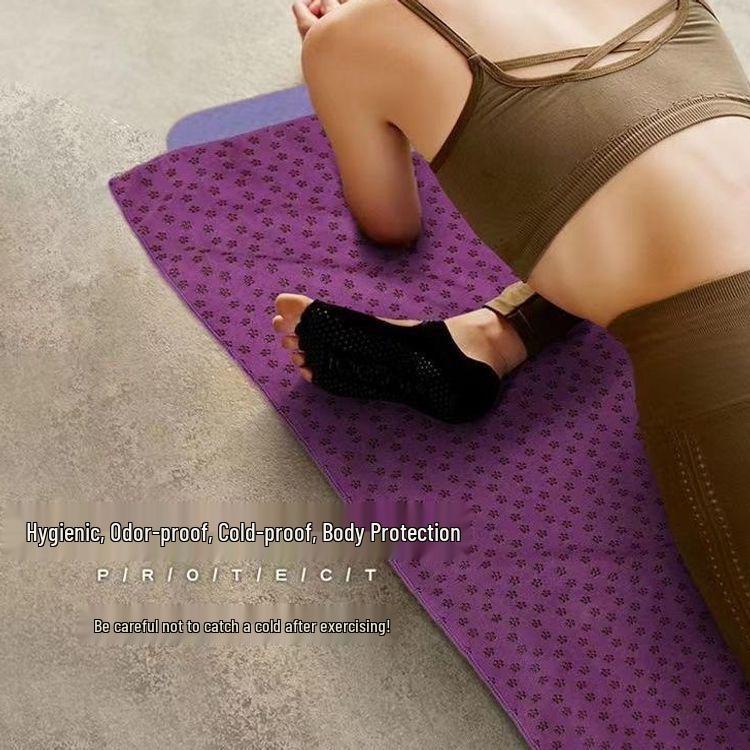 Yoga Mat: Non-slip Plum Blossom Dot, Lightweight, Machine Washable, Dirt-proof