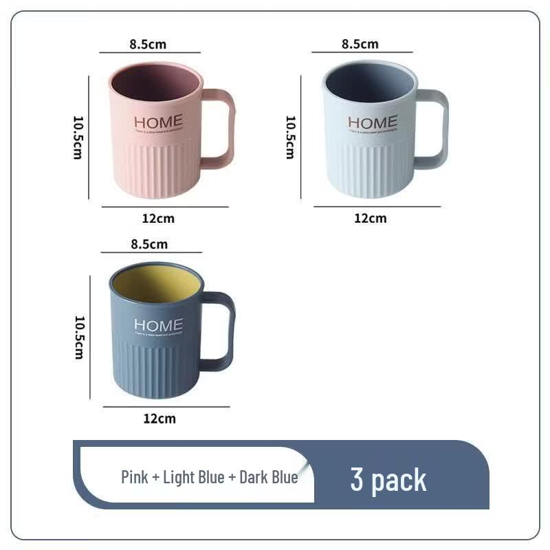 HANDUNYOU Bathroom Toothbrush Cup 3-Pack