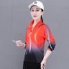 Women's Quick-Dry Long Sleeve Active Top - Lightweight for Spring/Fall, Ideal for Table Tennis, Fitness, Running, Hiking, Loose Fit