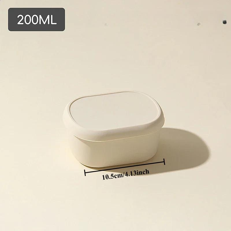 

200/300/600ml Silicone Lunch Box with Lid Leak Proof Food Container BPA-Free Microwave Oven Lunch Box Picnic Storage Box
