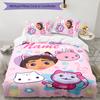 3pcs Gaby's Bubble House1 Cover Set - Personalized Name, HD Printed Bedding with 1 Cover and 2 Pillowcases - Perfect for Home Decor, Easy Care