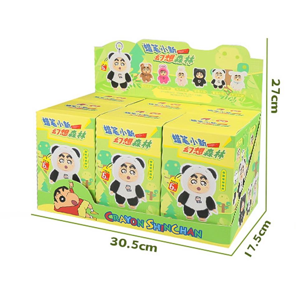 kawayi Crayon Shin-chan Plush Vinyl Figure Blind Box Fantasy Forest Series 26cm Large Doll/19cm Hanging Doll Mystery Box