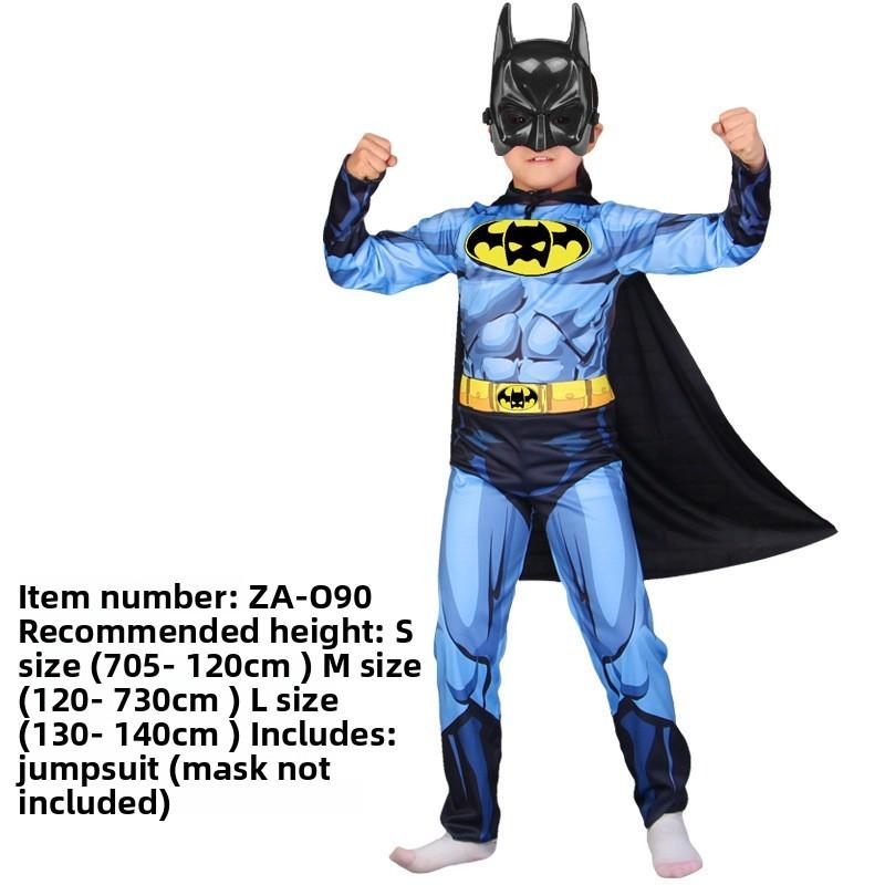Superhero Batman Costume Set With Flat Fabric For Kids And Adults Halloween Party Play